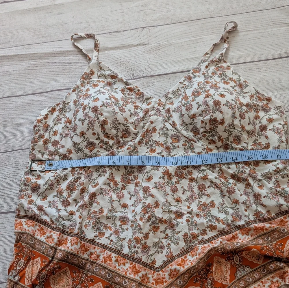 No Boundaries Women's Paisley Cottage Core Vibes Tank Top Size XXL Juniors - Picture 2 of 13